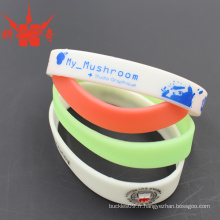 Impression de bracelet en silicone avec logo de marque